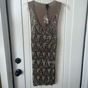 Greylin Beaded Dress Size S